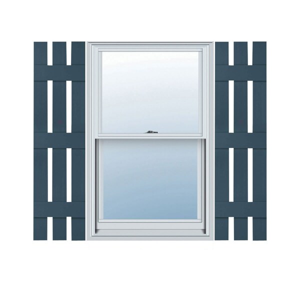 Ekena Millwork Mid-America Vinyl, TailorMade Three Board Spaced (3 Batten), Board-n-Batten Shutters, S31262036, PR S31262036 - main